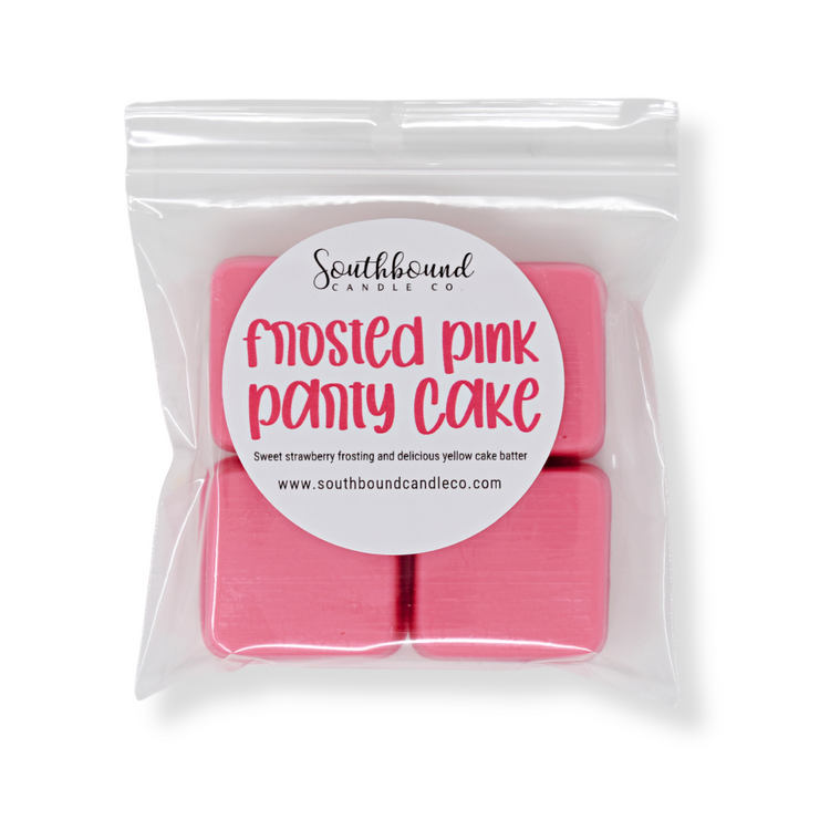 4 Pack - Frosted Pink Party Cake