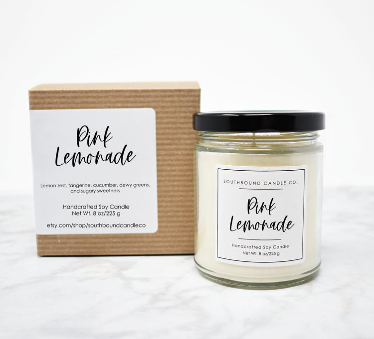 Soy Candle - Pink Lemonade